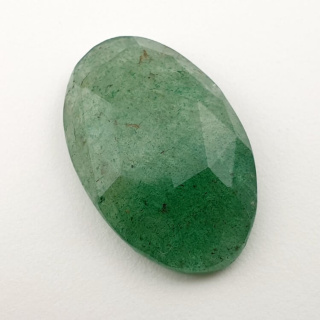 Aventurine quartz faceted cabochon 29x18 mm no 18