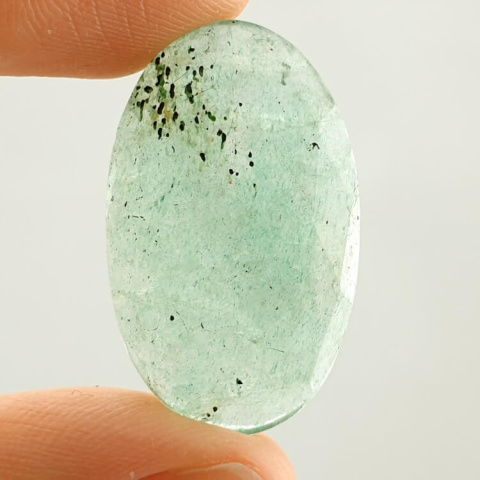 Aventurine quartz faceted cabochon 29x18 mm no. 36 Aventurine quartz faceted cabochon 29x18 mm no. 36