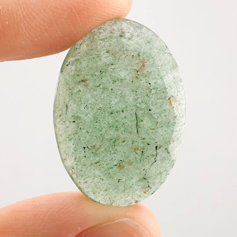 Aventurine quartz faceted cabochon 29x20 mm no 14 Aventurine quartz faceted cabochon 29x20 mm no 14