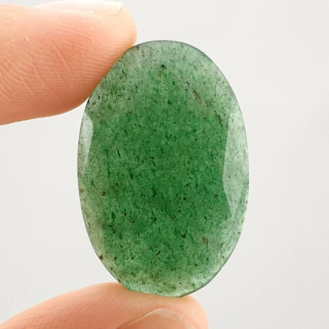 Aventurine quartz faceted cabochon 30x19 mm no. 29 Aventurine quartz faceted cabochon 30x19 mm no. 29