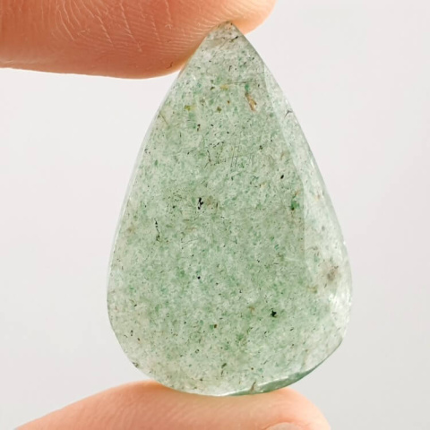 Aventurine quartz faceted cabochon 30x19 mm no. 4 Aventurine quartz faceted cabochon 30x19 mm no. 4