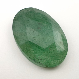 Aventurine quartz faceted cabochon 30x20 mm no 15