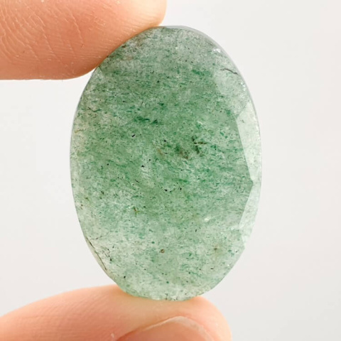 Aventurine quartz faceted cabochon 30x20 mm no. 15 Aventurine quartz faceted cabochon 30x20 mm no. 15