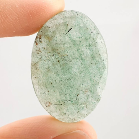 Aventurine quartz faceted cabochon 30x20 mm no. 32 Aventurine quartz faceted cabochon 30x20 mm no. 32