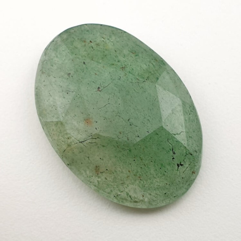 Aventurine quartz faceted cabochon 30x21 mm no. 24 Aventurine quartz faceted cabochon 30x21 mm no. 24
