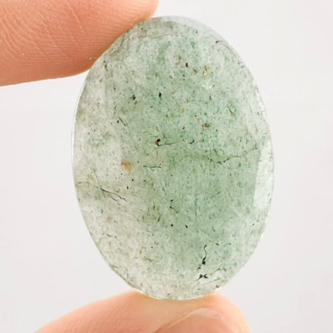 Aventurine quartz faceted cabochon 30x21 mm no. 24 Aventurine quartz faceted cabochon 30x21 mm no. 24