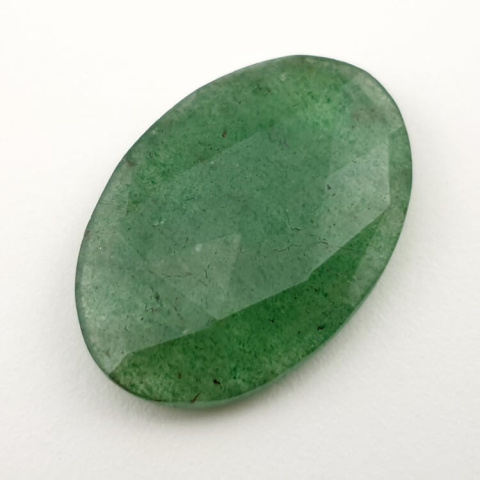 Aventurine quartz faceted cabochon 30x21 mm no. 5 Aventurine quartz faceted cabochon 30x21 mm no. 5