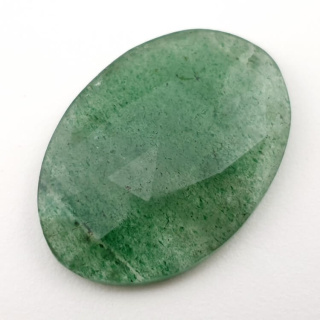 Aventurine quartz faceted cabochon 32x23 mm no 23