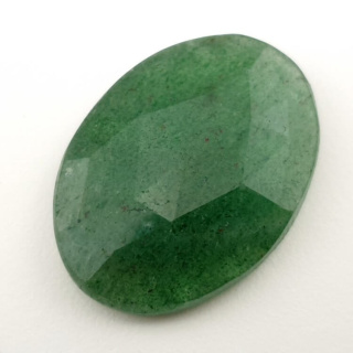 Aventurine quartz faceted cabochon 33x24 mm no 33