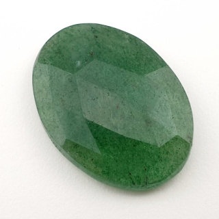 Aventurine quartz faceted cabochon 33x24 mm no 33