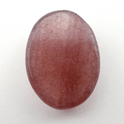 Strawberry quartz faceted cabochon 24x18 mm no 25 Strawberry quartz faceted cabochon 24x18 mm no 25