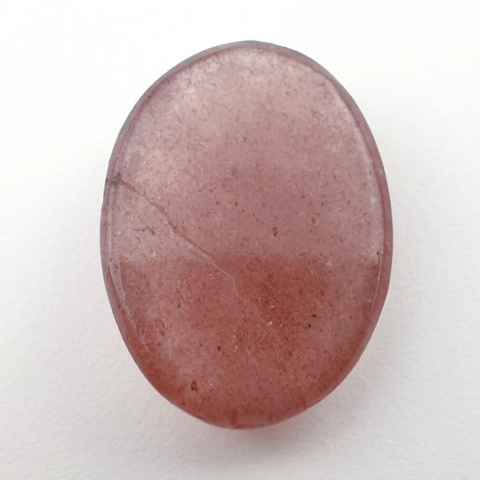 Strawberry quartz faceted cabochon 25x18 mm no 27 Strawberry quartz faceted cabochon 25x18 mm no 27