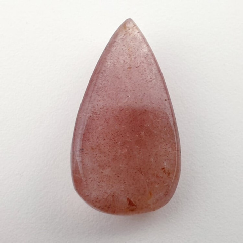 Strawberry quartz faceted cabochon 27x15 mm no 7 Strawberry quartz faceted cabochon 27x15 mm no 7