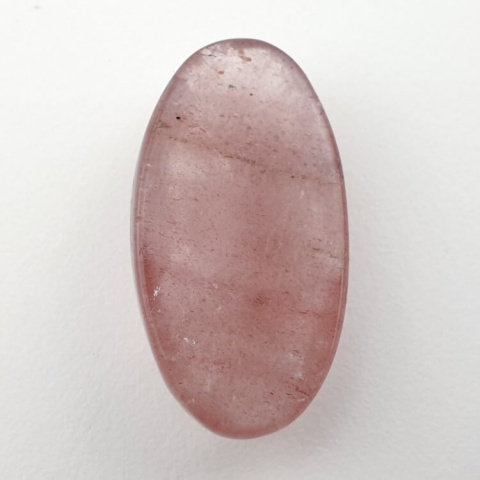 Strawberry quartz faceted cabochon 28x15 mm no 24 Strawberry quartz faceted cabochon 28x15 mm no 24