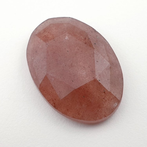 Strawberry quartz faceted cabochon 28x20 mm no 16 Strawberry quartz faceted cabochon 28x20 mm no 16
