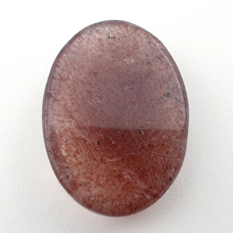 Strawberry quartz faceted cabochon 29x21 mm no 23 Strawberry quartz faceted cabochon 29x21 mm no 23