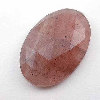 Strawberry quartz faceted cabochon 30x20 mm no 29