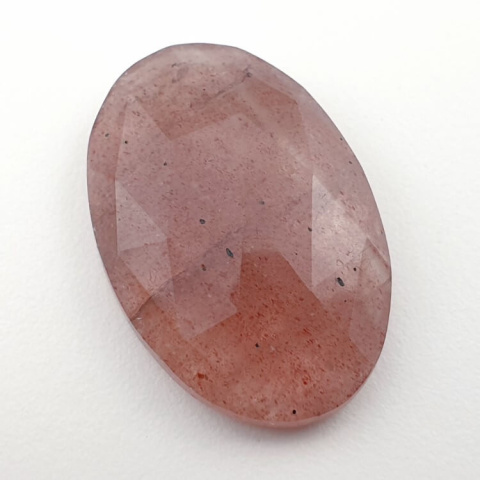 Strawberry quartz faceted cabochon 30x20 mm no 29 Strawberry quartz faceted cabochon 30x20 mm no 29