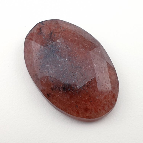 Strawberry quartz faceted cabochon 30x20 mm no. 31 Strawberry quartz faceted cabochon 30x20 mm no. 31