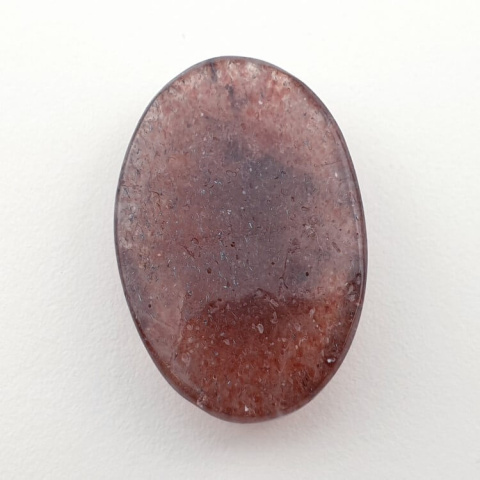 Strawberry quartz faceted cabochon 30x20 mm no. 31 Strawberry quartz faceted cabochon 30x20 mm no. 31