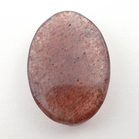 Strawberry quartz faceted cabochon 30x21 mm no 4 Strawberry quartz faceted cabochon 30x21 mm no 4