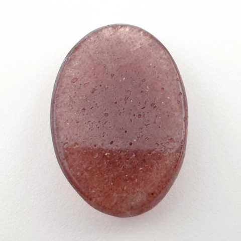 Strawberry quartz faceted cabochon 30x21 mm no. 6 Strawberry quartz faceted cabochon 30x21 mm no. 6