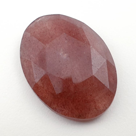 Strawberry quartz faceted cabochon 30x22 mm no 11 Strawberry quartz faceted cabochon 30x22 mm no 11