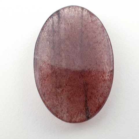 Strawberry quartz faceted cabochon 32x21 mm no 17 Strawberry quartz faceted cabochon 32x21 mm no 17