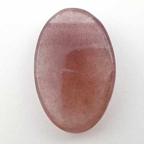 Strawberry quartz faceted cabochon 32x21 mm no 8 Strawberry quartz faceted cabochon 32x21 mm no 8