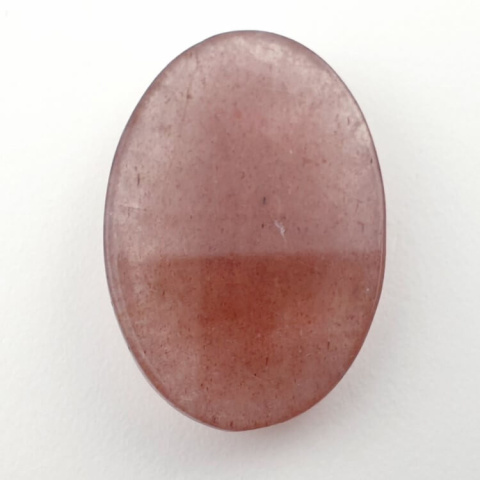 Strawberry quartz faceted cabochon 32x22 mm no 9 Strawberry quartz faceted cabochon 32x22 mm no 9