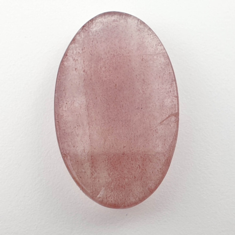 Strawberry quartz faceted cabochon 33x20 mm no 19 Strawberry quartz faceted cabochon 33x20 mm no 19