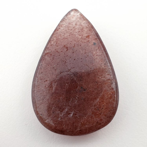 Strawberry quartz faceted cabochon 33x23 mm no 30 Strawberry quartz faceted cabochon 33x23 mm no 30