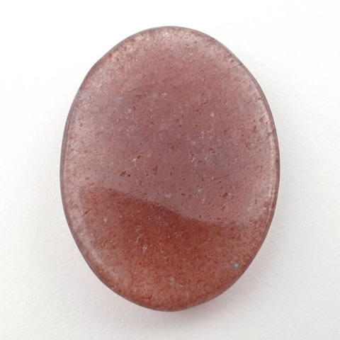 Strawberry quartz faceted cabochon 34x25 mm no 21 Strawberry quartz faceted cabochon 34x25 mm no 21