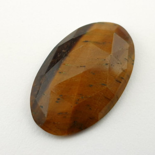 Tiger's eye faceted cabochon 27x17 mm no 35