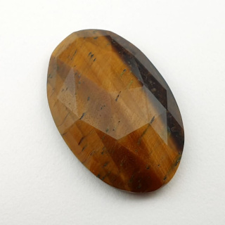 Tiger's eye faceted cabochon 27x17 mm no 35