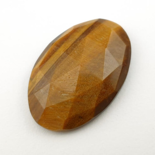 Tiger's eye faceted cabochon 28x19 mm no. 13