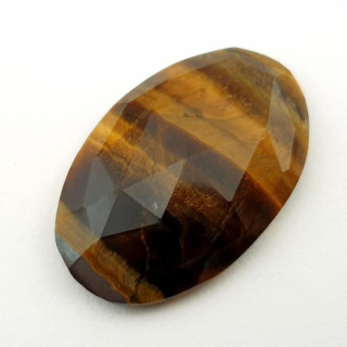 Tiger's eye faceted cabochon 28x19 mm no 30