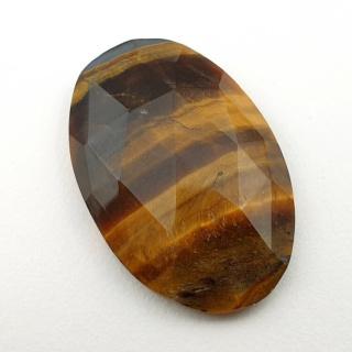 Tiger's eye faceted cabochon 28x19 mm no 30
