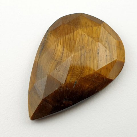 Tiger's eye faceted cabochon 28x20 mm no 25 Tiger's eye faceted cabochon 28x20 mm no 25