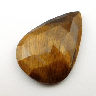 Tiger's eye faceted cabochon 28x20 mm no 25