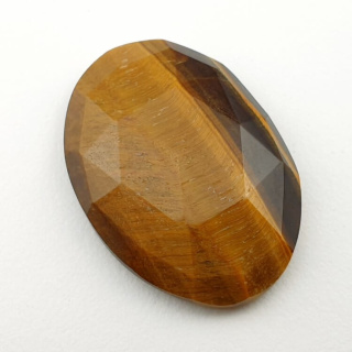 Tiger's eye faceted cabochon 28x20 mm no 29