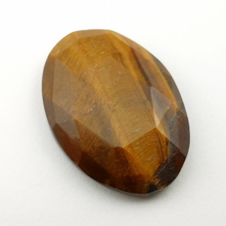 Tiger's eye faceted cabochon 28x20 mm no 31