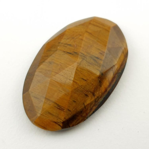 Tiger's eye faceted cabochon 29x18 mm no 10 Tiger's eye faceted cabochon 29x18 mm no 10