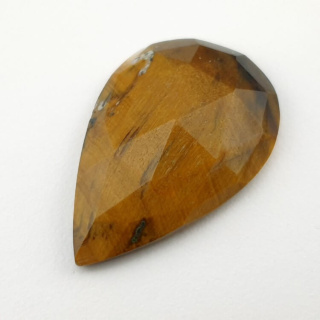 Tiger's eye faceted cabochon 29x19 mm no 8
