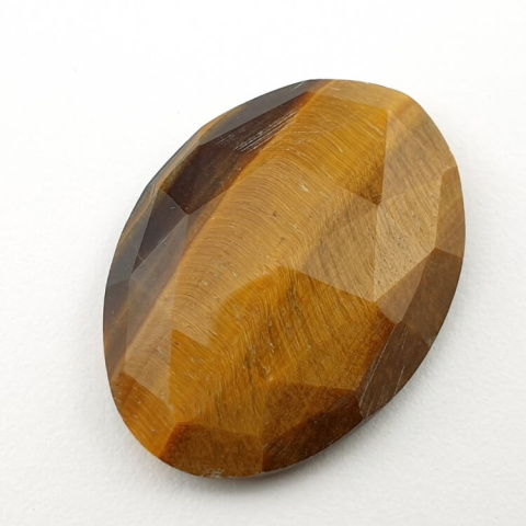 Tiger's eye faceted cabochon 29x21 mm no 27 Tiger's eye faceted cabochon 29x21 mm no 27