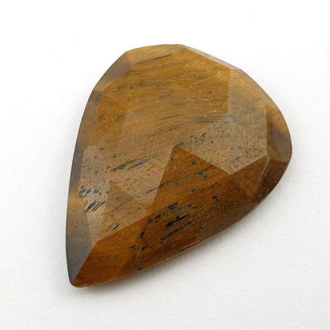 Tiger's eye faceted cabochon 29x22 mm no 26 Tiger's eye faceted cabochon 29x22 mm no 26
