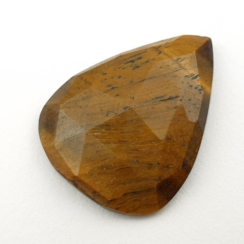 Tiger's eye faceted cabochon 29x22 mm no 26 Tiger's eye faceted cabochon 29x22 mm no 26