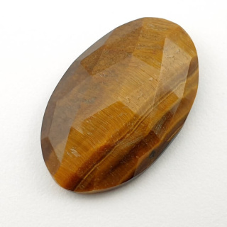 Tiger's eye faceted cabochon 30x19 mm no 24