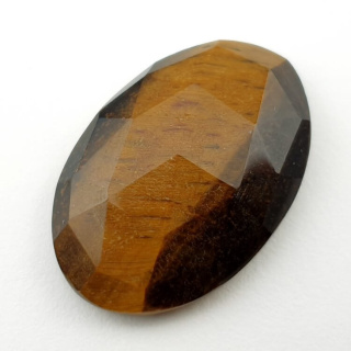 Tiger's eye faceted cabochon 30x20 mm no 19