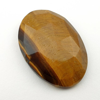 Tiger's eye faceted cabochon 30x21 mm no 22